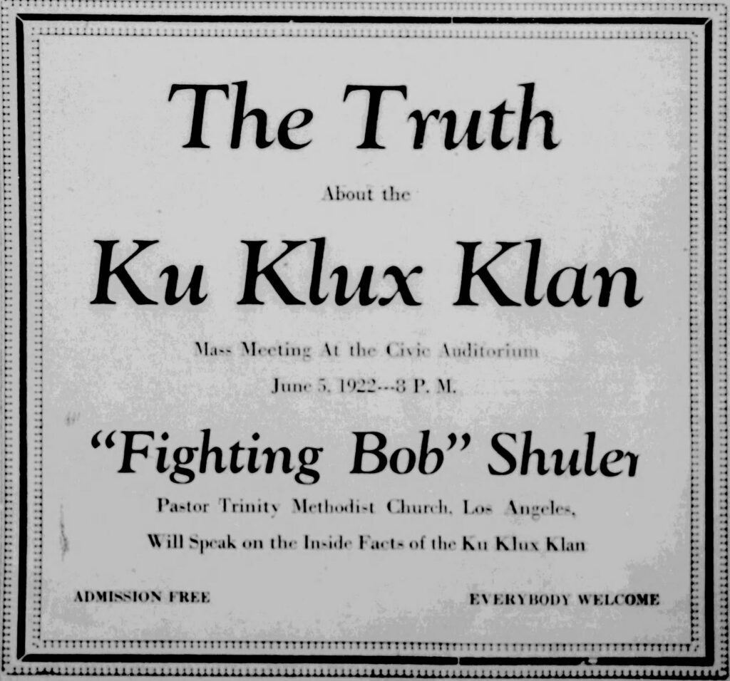 Bob Shuler-The Truth About the KKK - Fresno Bee - Jun 03, 1922 p5